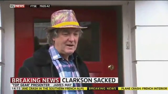-Top Gear Presenter James May Reacts To Jeremy Clarkson Being Sacked By BBC - YouTube