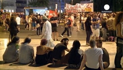 Греція: протести перед парламентом
