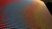 Un écran géant fait de bobines de fils de couleurs à la place des pixels - Dingue