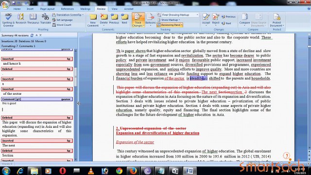 How to Edit Ms Words Document in Track Changes and Comment Tools In Microsoft Office 2007
