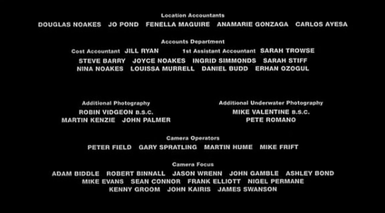 The World Is Not Enough End Credits