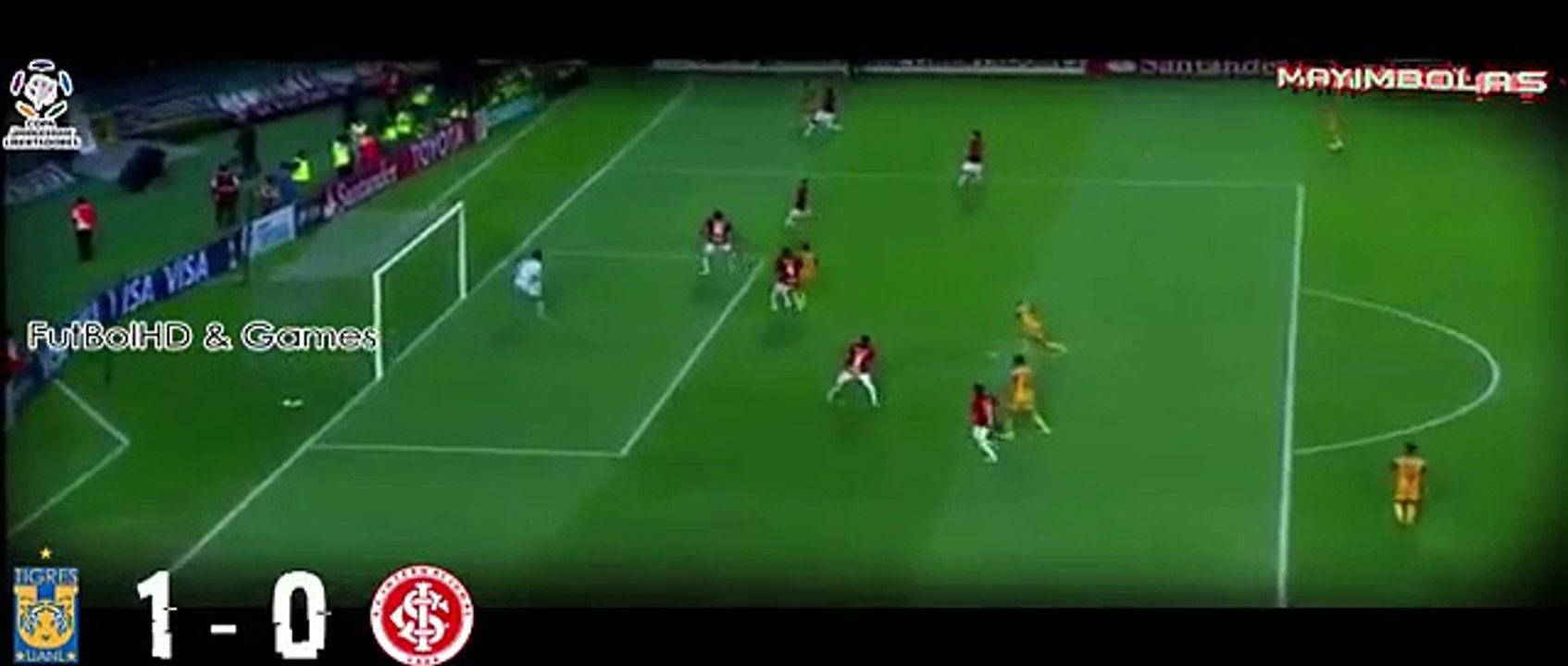 Tigres vs Internacional 1-0 but André-Pierre Gignac Copa Lib