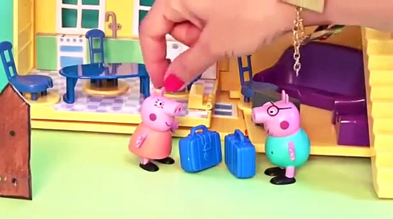 Peppa y George Van al Parque de Atracciones Juguetes de Peppa Pig