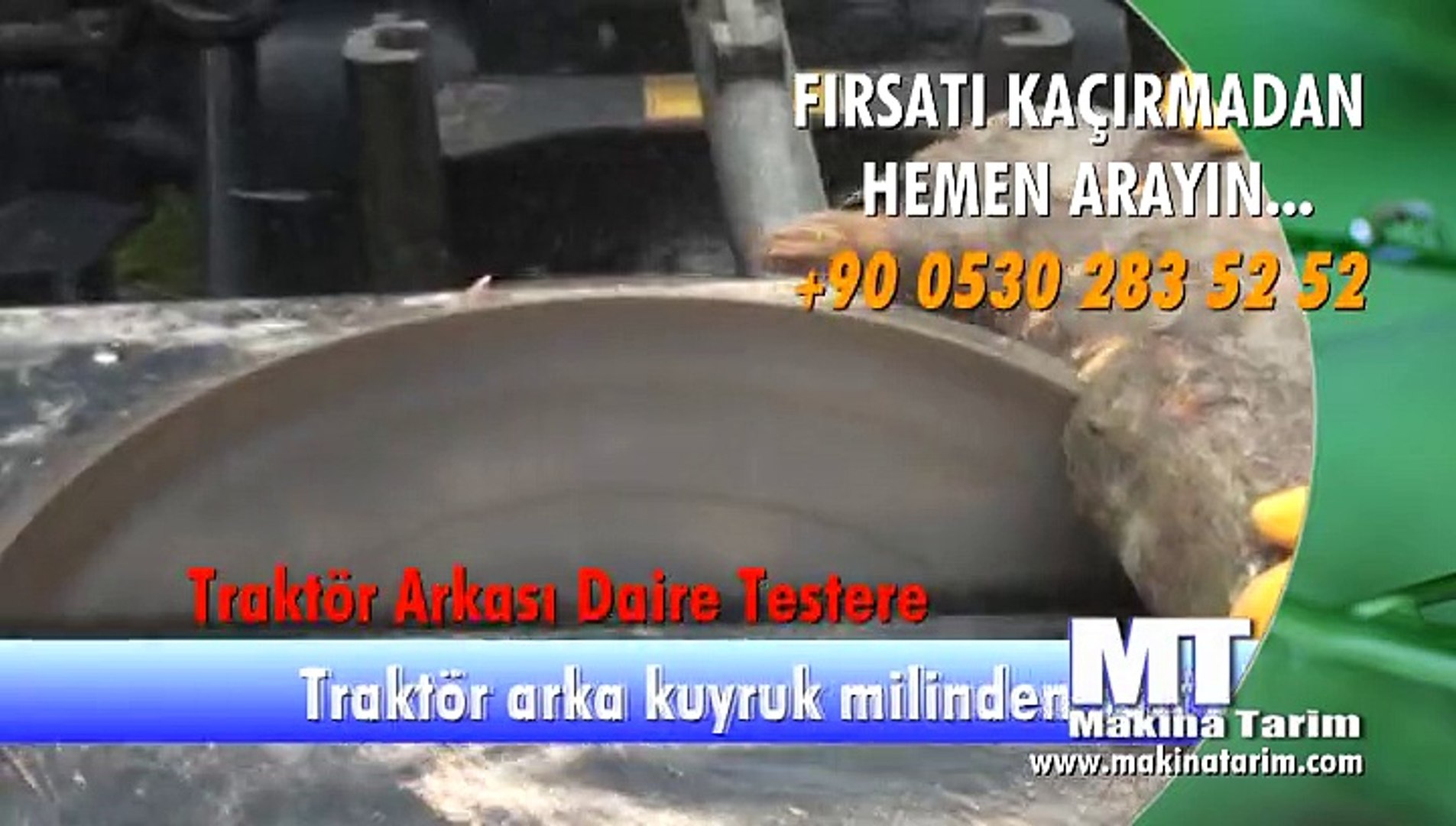 traktör arkası daire testere (www.makinatarim.com) - Dailymotion Video