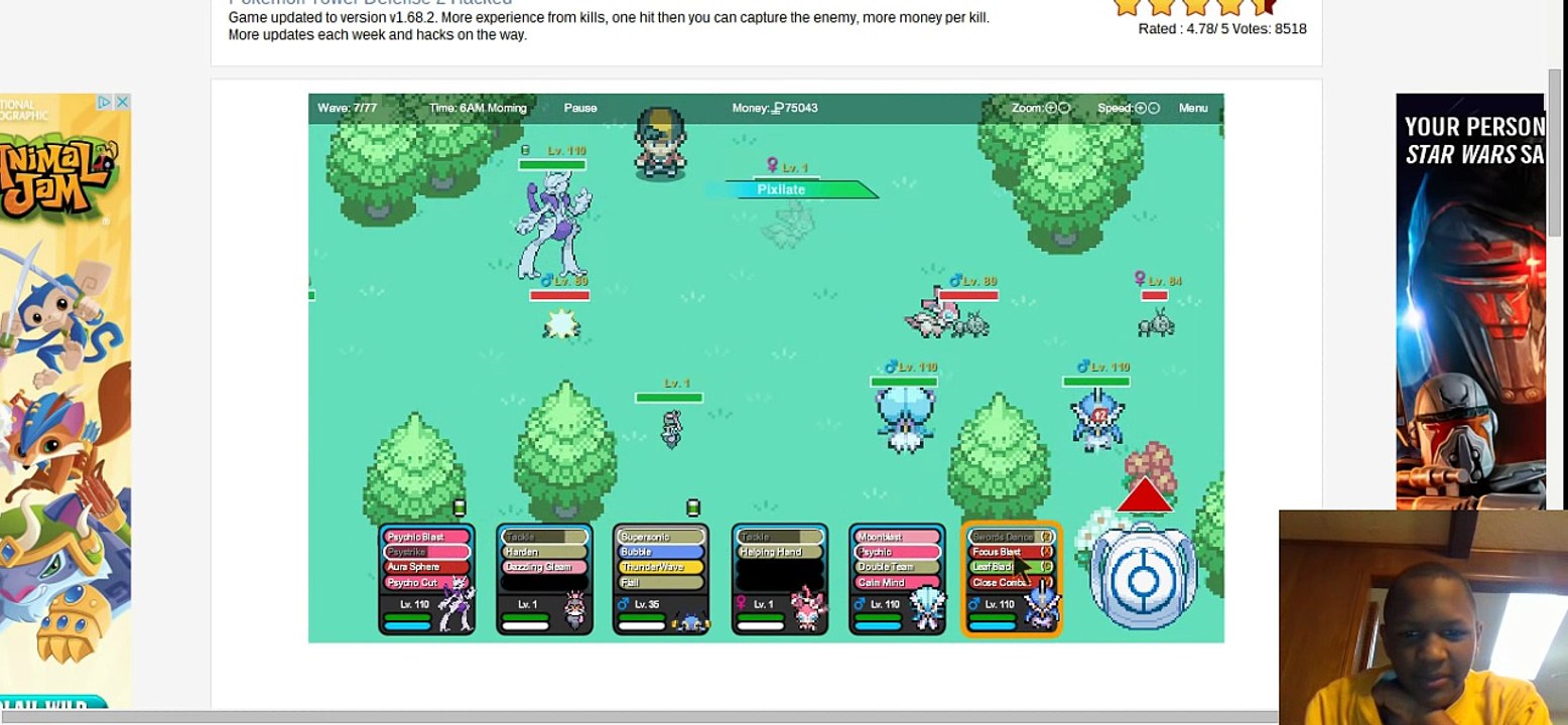 Mewtwos Mega Evolution Pokemon Tower Defense 2