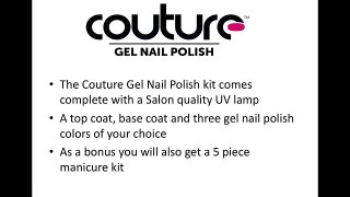 Couture Gel Starter Kit for the Perfect Home Manicure