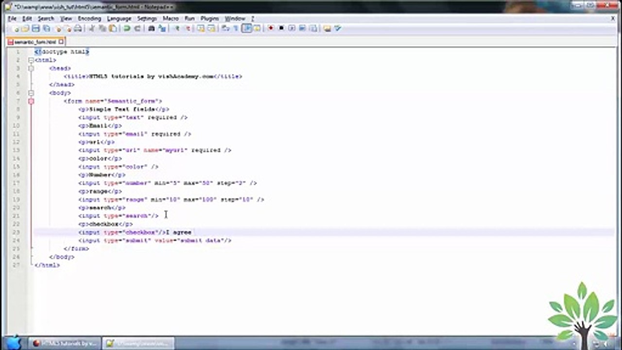 Semantic form attributes in HTML5