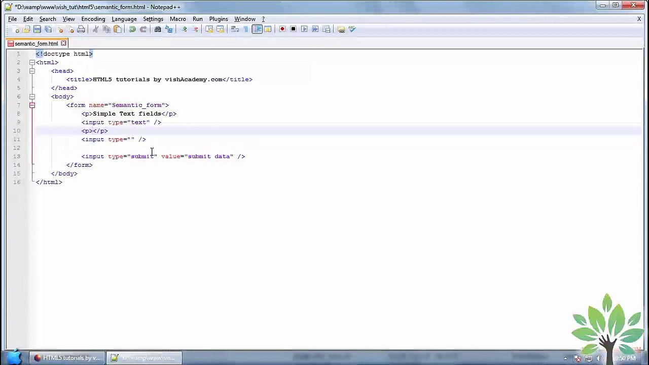 Semantic HTML5 form Elements part 12 In Urdu