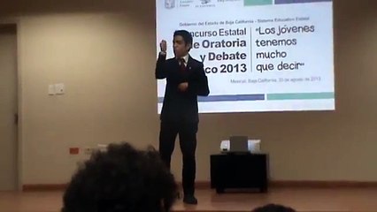 "La revolucion interrumpida" discurso de oratoria por Carlos Elenes