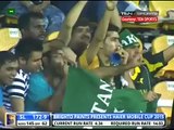 Sania Mirza & Shoaib Malik Celebrating the win with the Pakistan team after match against Sri Lanka