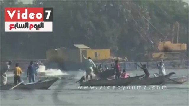 صرخات الأهالي وهم يبحثون عن جثث ذويهم الغرقى في حادث الجيزة