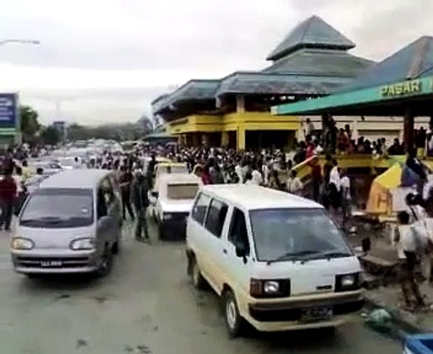 Tembak menembak di Pasar Besar Lahad Datu