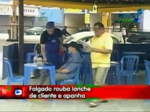 Pegadinhas - Rede TV - Ladrão de lanche - Programa João Kleber