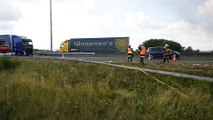 A16: accident de poids lourds à Ghyvelde.