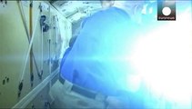 Sojus mit drei Astronauten erfolgreich an ISS angedockt