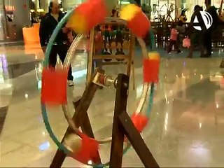 Estructuras musicales de Etienne Favre en Plaza Imperial