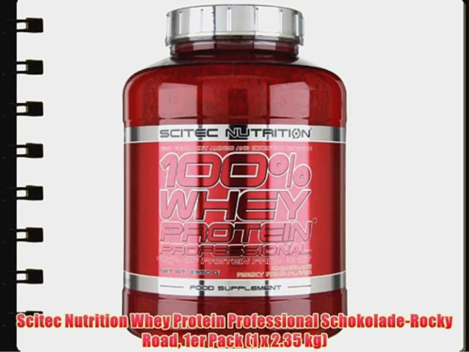 Scitec Nutrition Whey Protein Professional Schokolade-Rocky Road 1er Pack (1 x 2.35 kg)