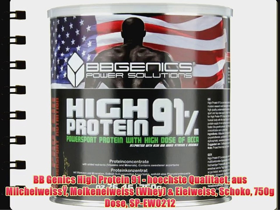 BB Genics High Protein 91 - hoechste Qualitaet aus Milcheiweiss? Molkeneiweiss (Whey)