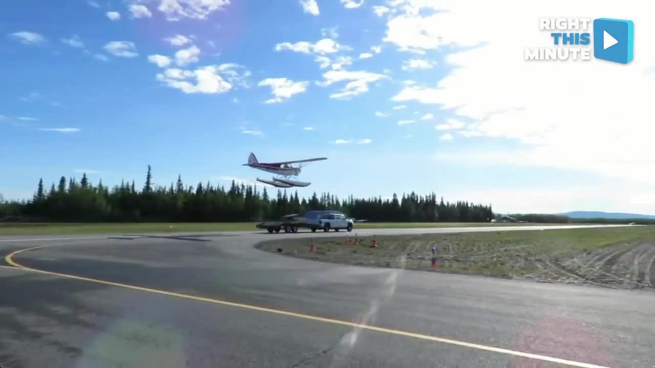 Water Plane Changes Pace and Takes off From Dry Land