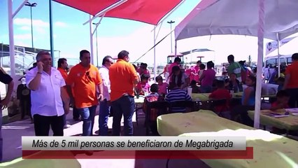 Más de 5 mil personas fueron beneficiadas con Megabrigada