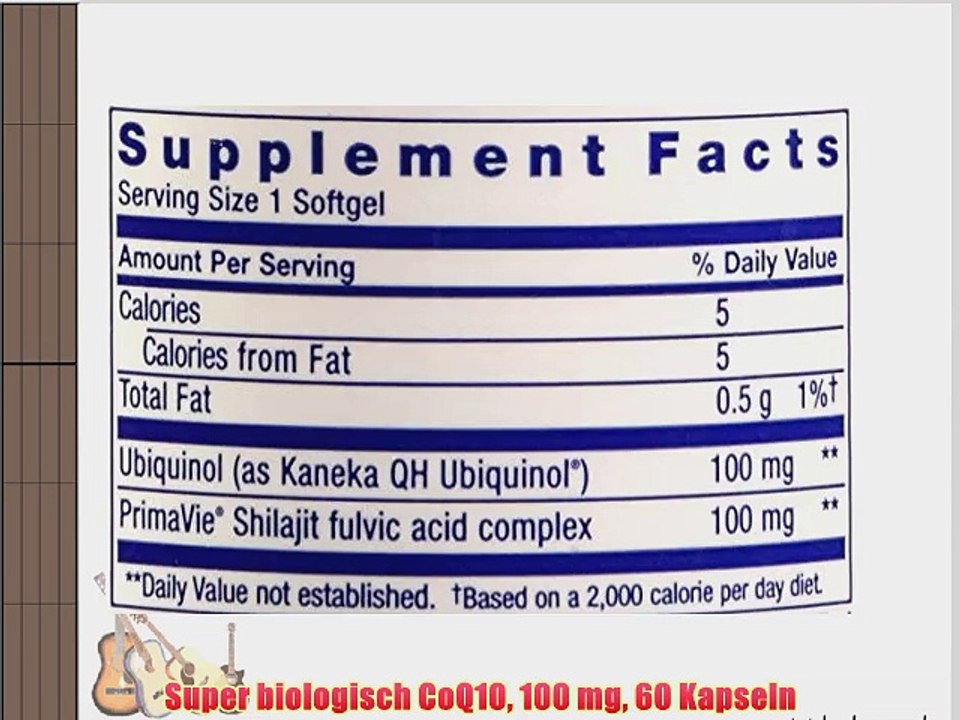 Super biologisch CoQ10 100 mg 60 Kapseln