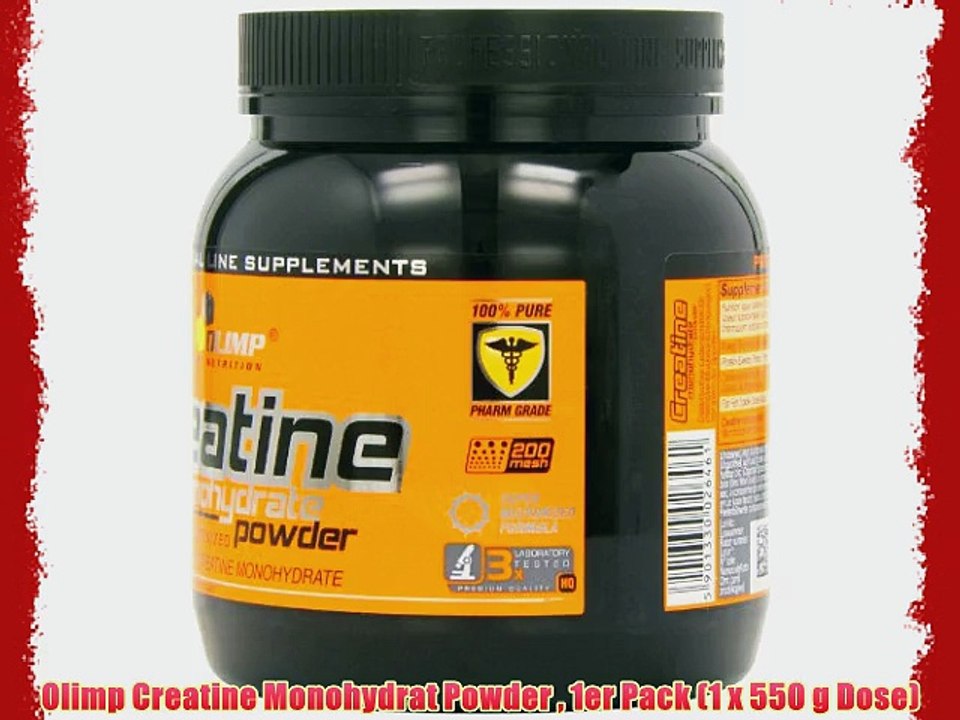Olimp Creatine Monohydrat Powder  1er Pack (1 x 550 g Dose)