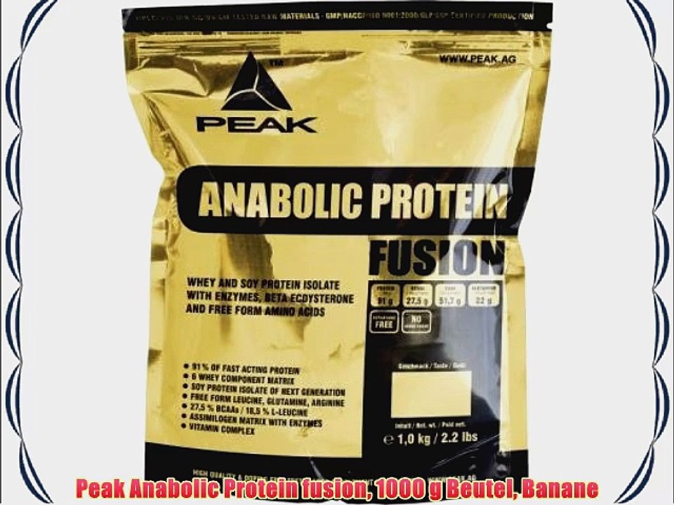 Peak Anabolic Protein fusion 1000 g Beutel Banane