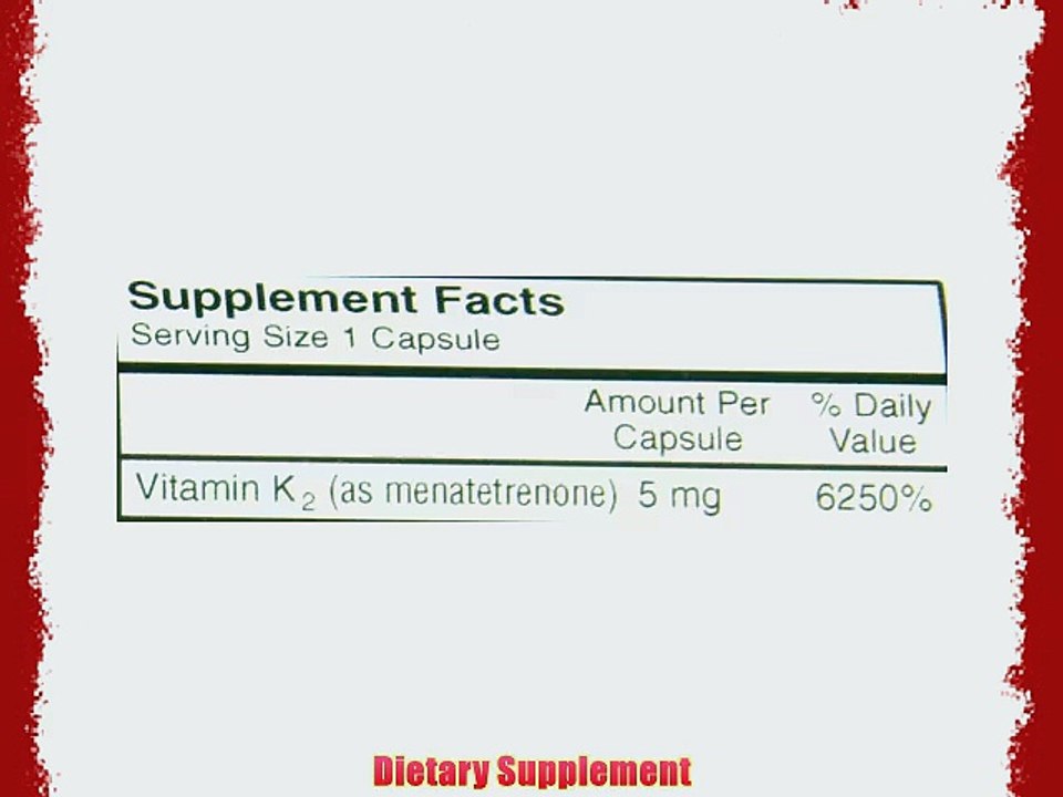 Carlson Labs Vitamin K2 5 mg 60 Kapseln