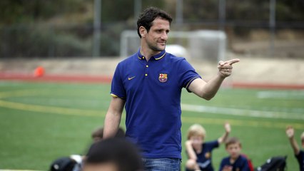 Juliano Belletti visits the FCB Escola in Los Angeles