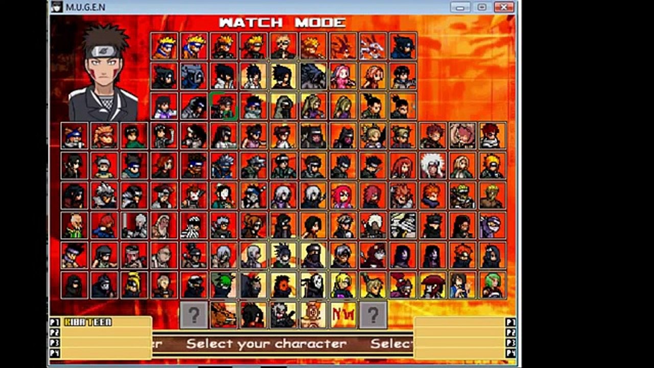 Naruto Mugen Gameplay Kankuro VS Shino