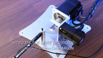 Servo motor laser projector