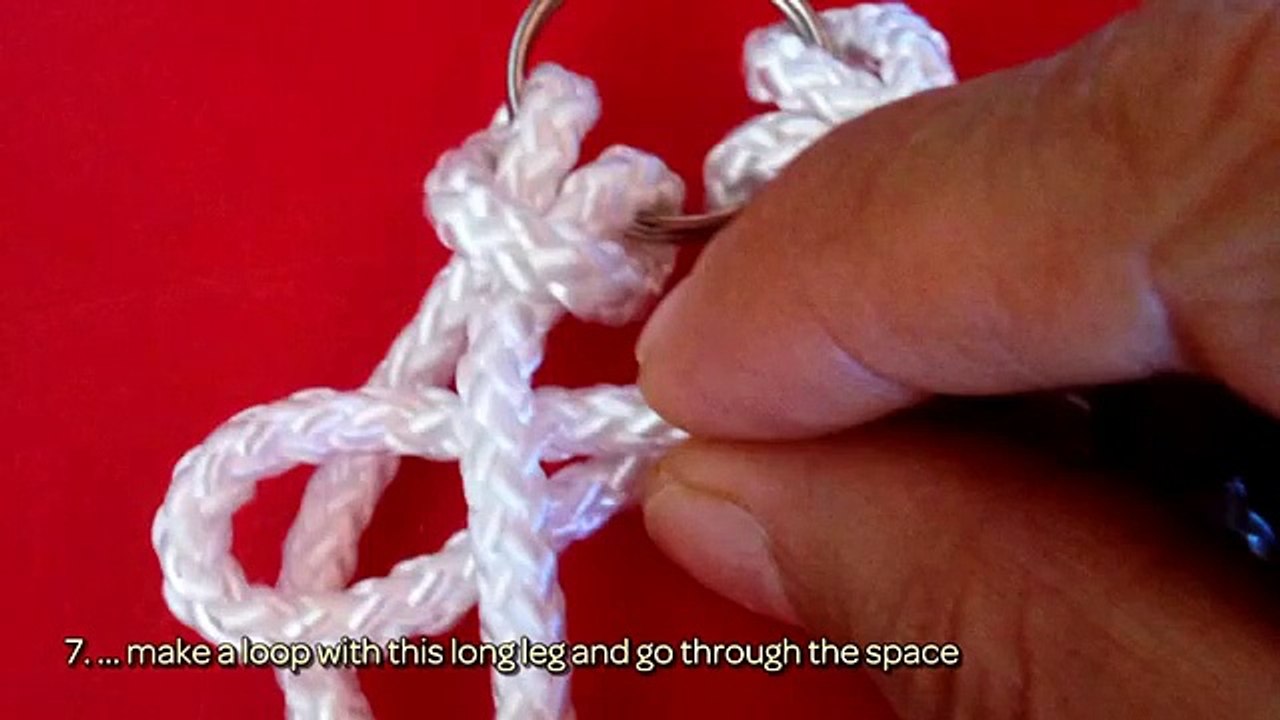 How To Make A Keychain With The Guitar Bar Knot DIY Crafts Tutorial