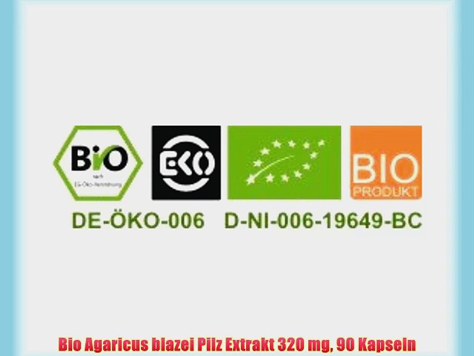 Bio Agaricus blazei Pilz Extrakt 320 mg 90 Kapseln