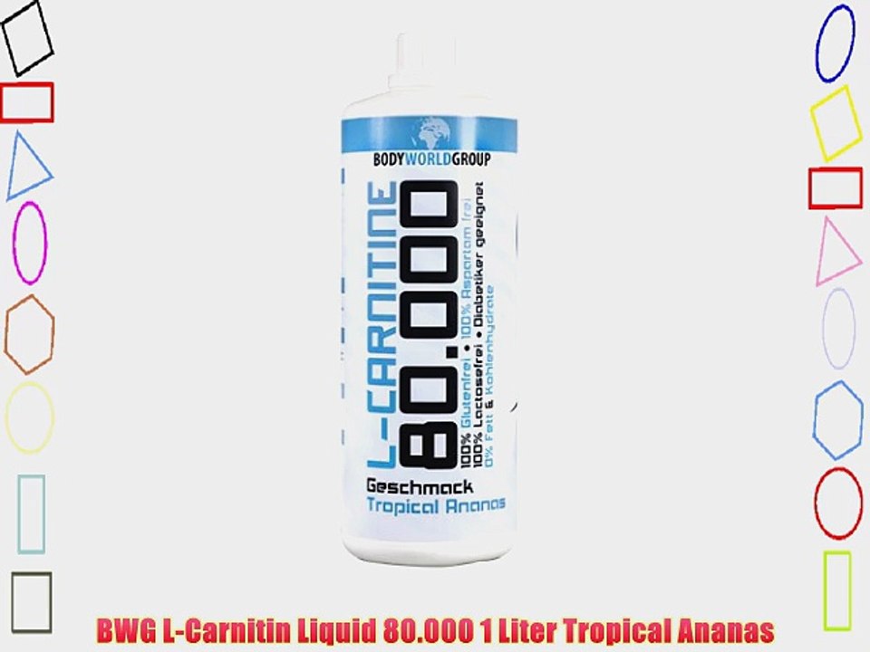 BWG L-Carnitin Liquid 80.000 1 Liter Tropical Ananas