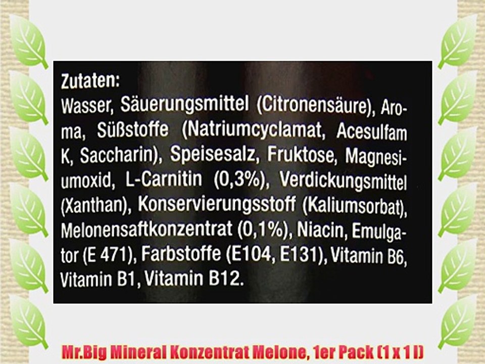 Mr.Big Mineral Konzentrat Melone 1er Pack (1 x 1 l)