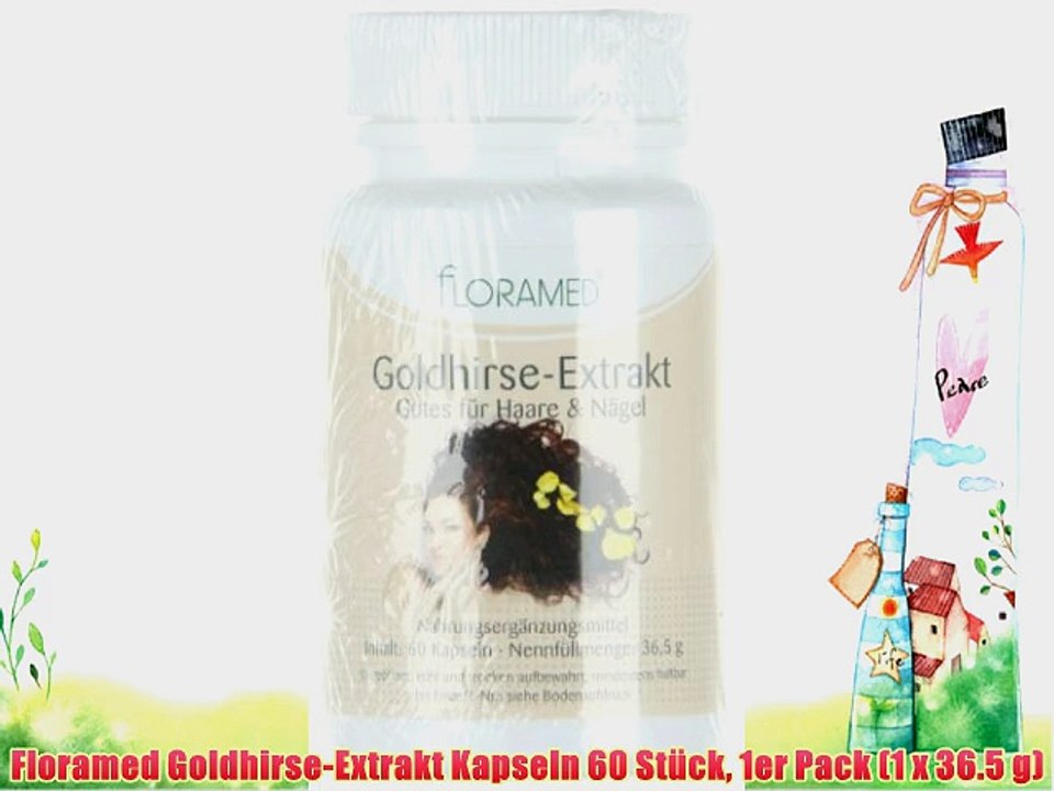 Floramed Goldhirse-Extrakt Kapseln 60 St?ck 1er Pack (1 x 36.5 g)