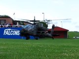 Apache Attack Helicopter take off at Lower Dauphin School