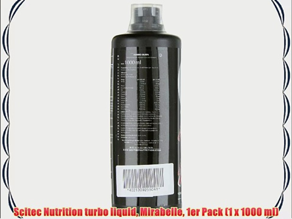 Scitec Nutrition turbo liquid Mirabelle 1er Pack (1 x 1000 ml)