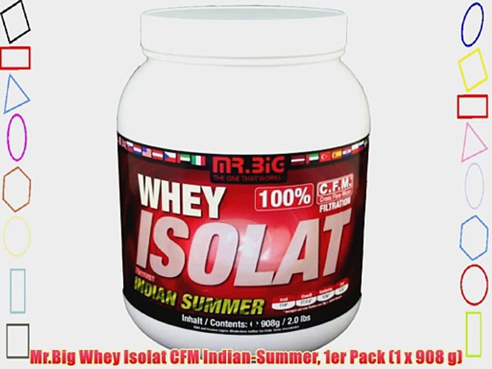 Mr.Big Whey Isolat CFM Indian-Summer 1er Pack (1 x 908 g)