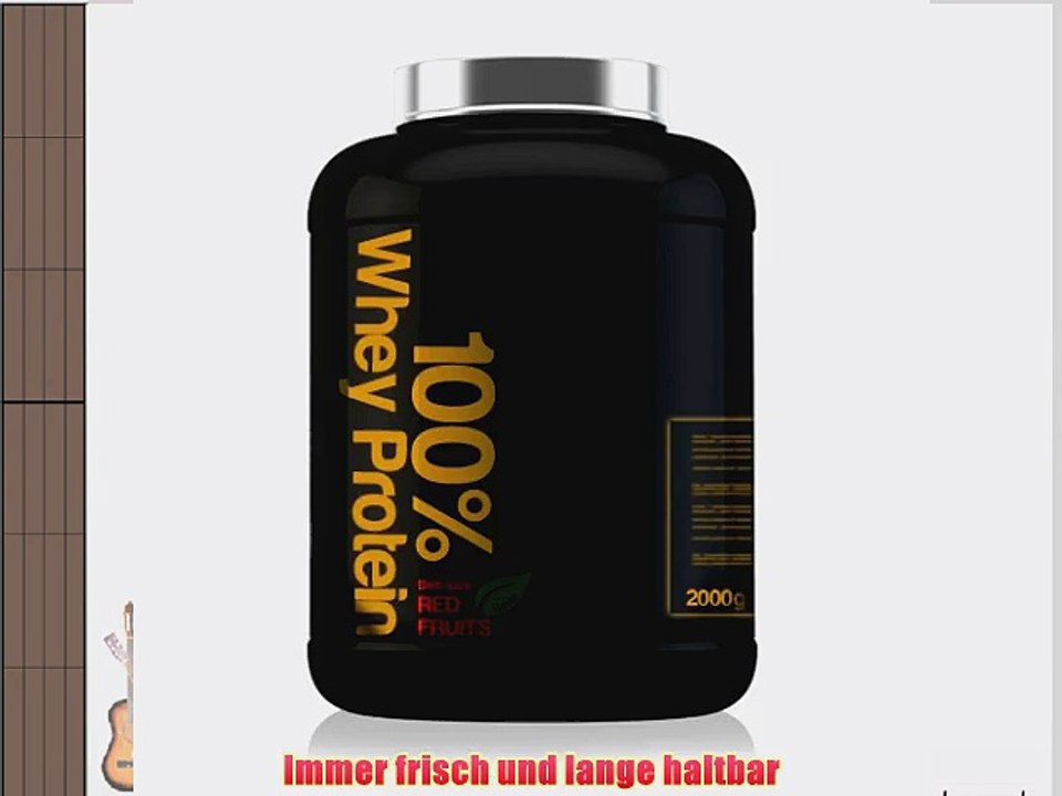 100% WHEY PROTEIN CONCENTRAT - RED FRUITS - 2KG Dose