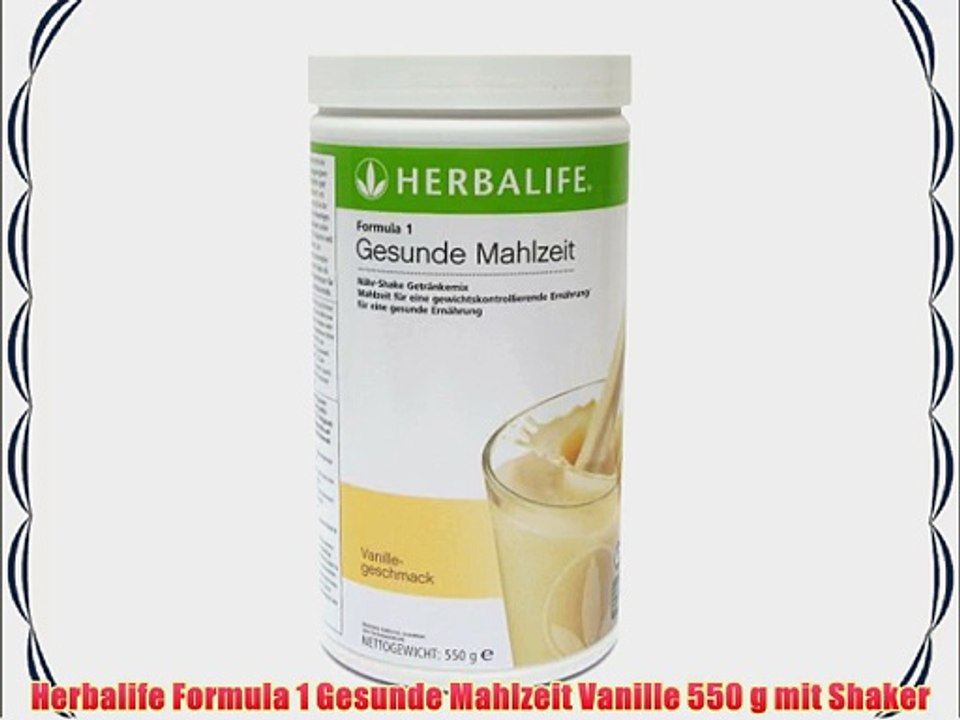 Herbalife Formula 1 Gesunde Mahlzeit Vanille 550 g mit Shaker