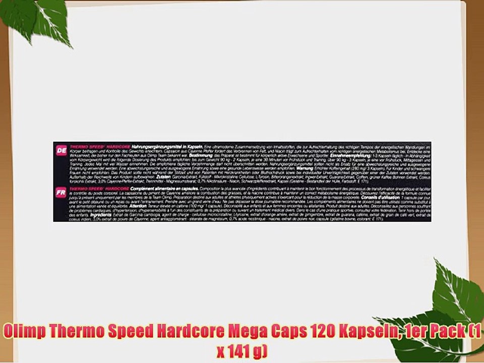 Olimp Thermo Speed Hardcore Mega Caps 120 Kapseln 1er Pack (1 x 141 g)