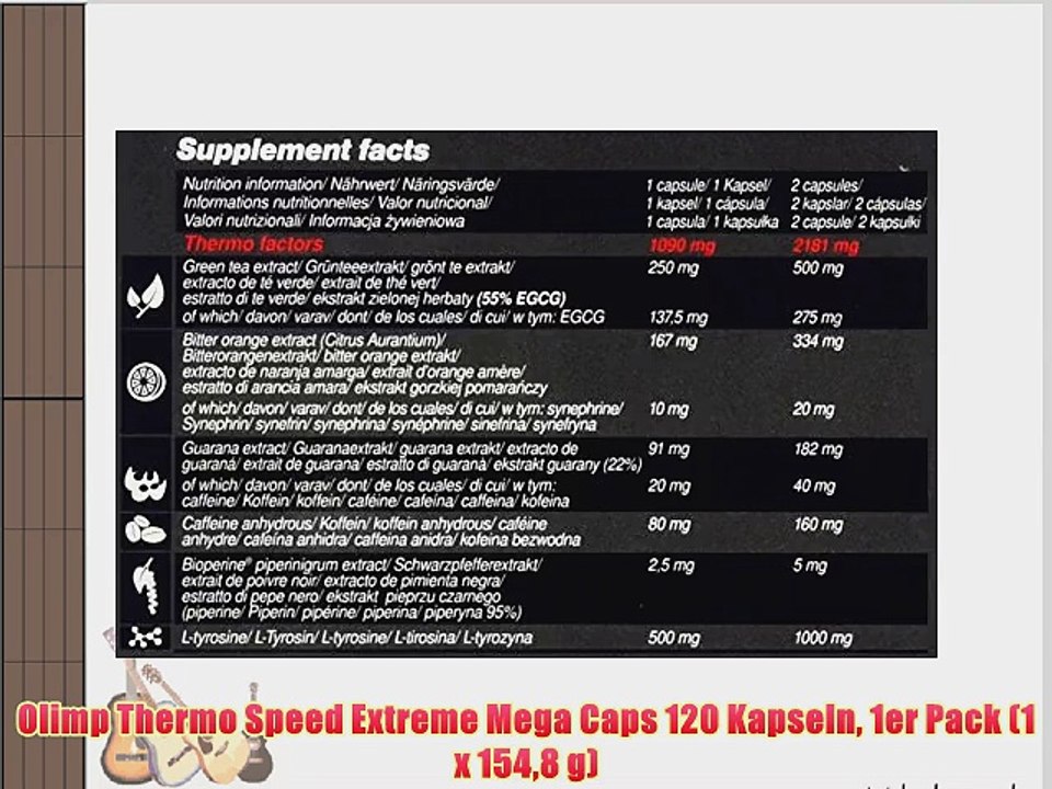 Olimp Thermo Speed Extreme Mega Caps 120 Kapseln 1er Pack (1 x 1548 g)