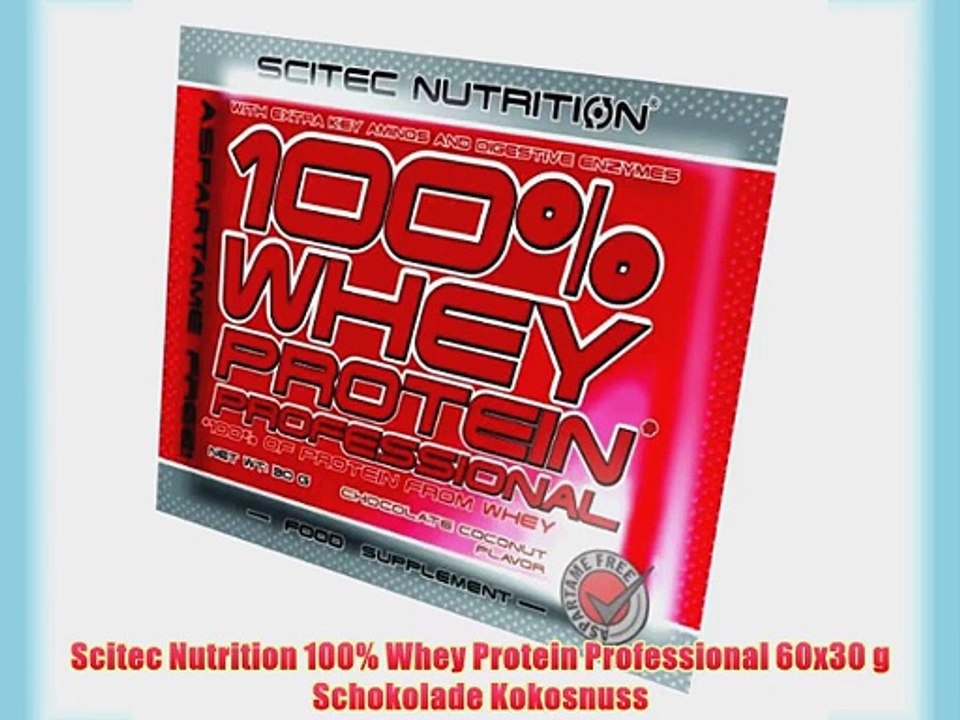 Scitec Nutrition 100% Whey Protein Professional 60x30 g Schokolade Kokosnuss
