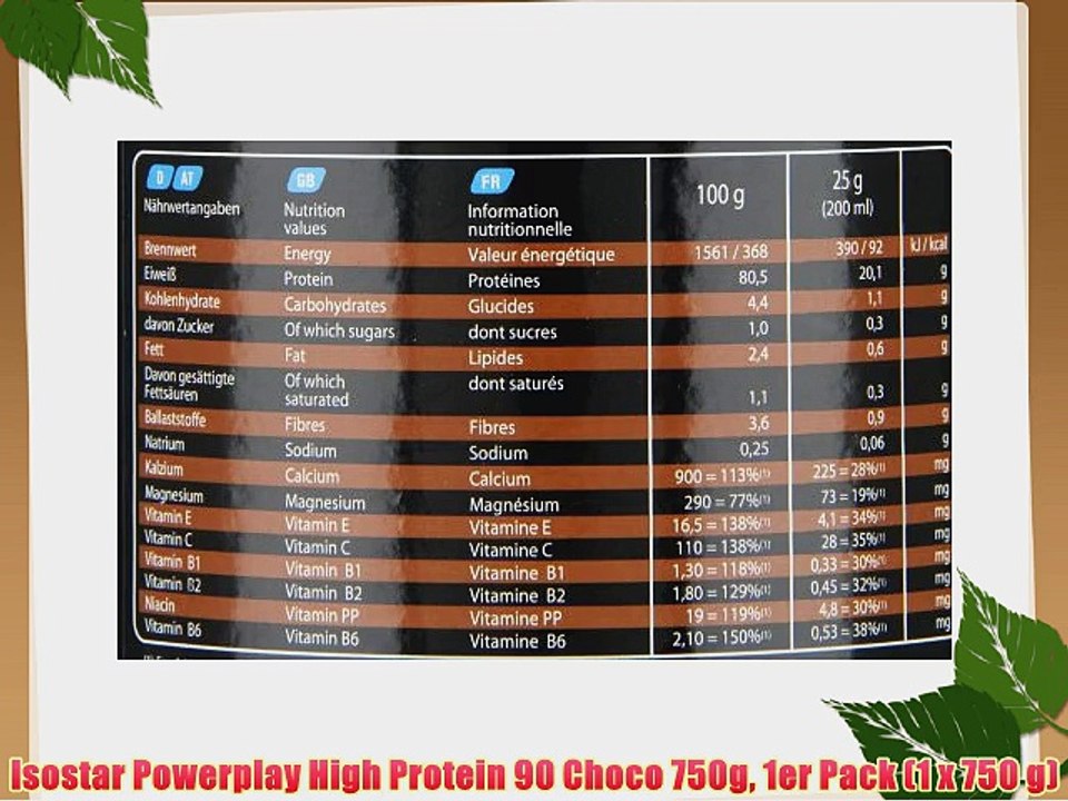 Isostar Powerplay High Protein 90 Choco 750g 1er Pack (1 x 750 g)