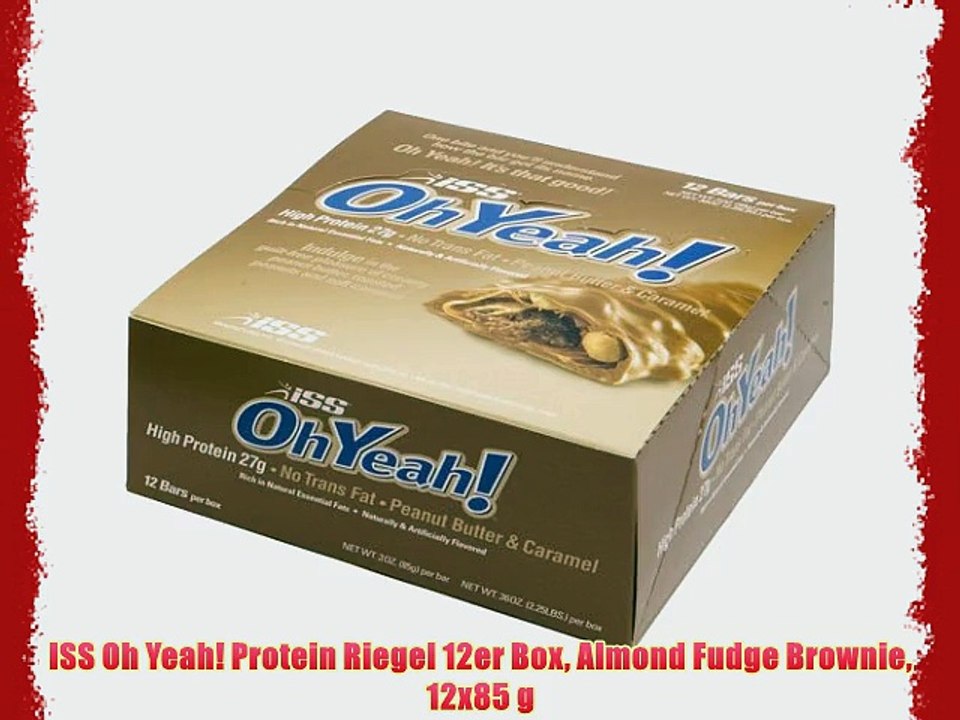 ISS Oh Yeah! Protein Riegel 12er Box Almond Fudge Brownie 12x85 g