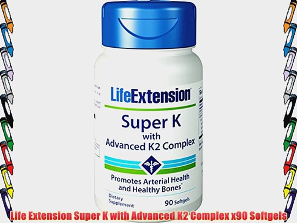 Life Extension Super K with Advanced K2 Complex x90 Softgels