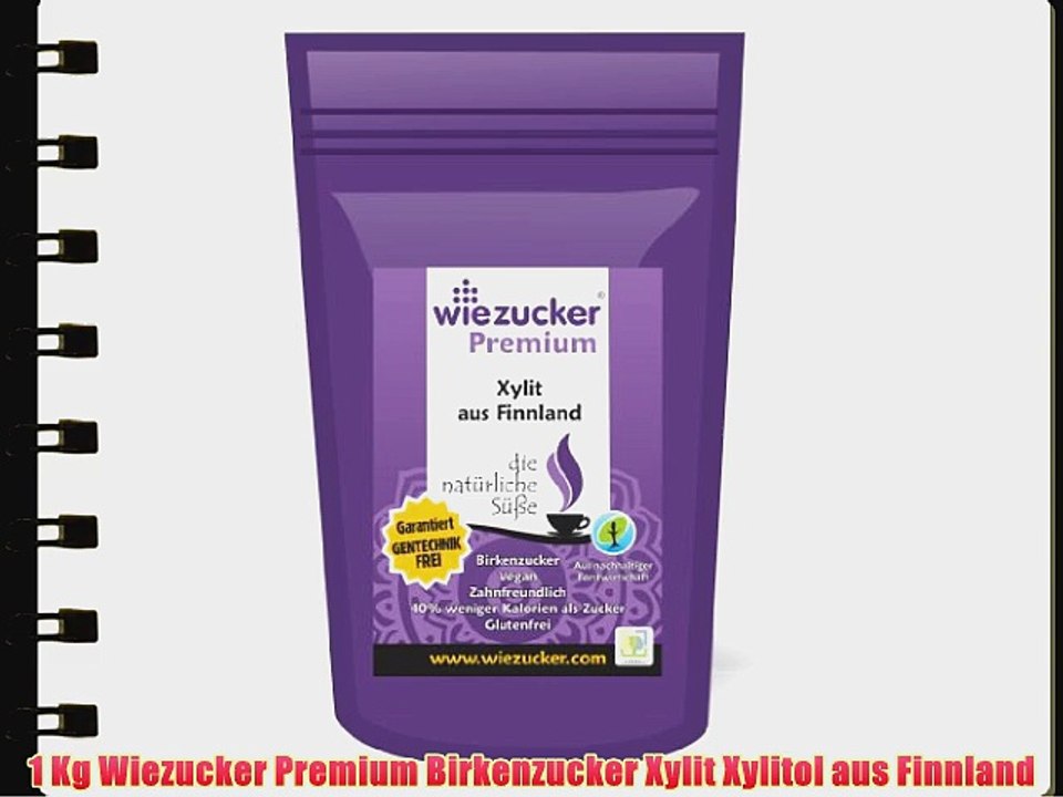 1 Kg Wiezucker Premium Birkenzucker Xylit Xylitol aus Finnland
