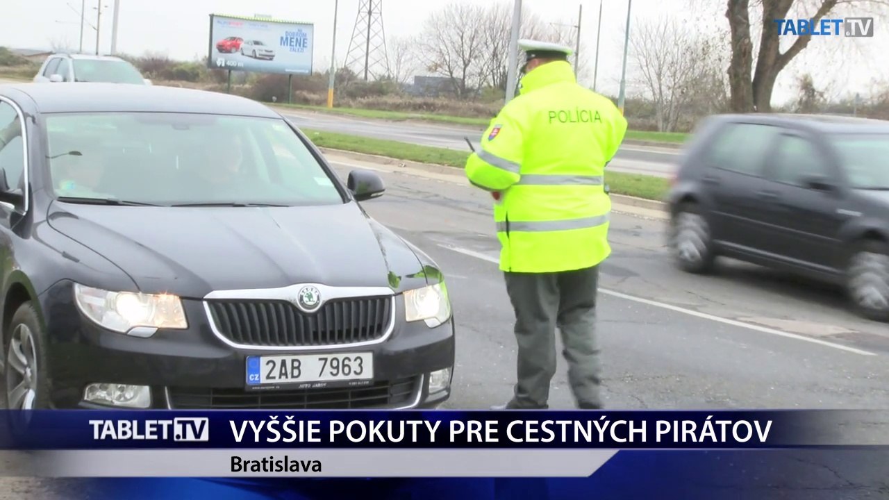 Novela cestného zákona zvýši pokuty pre cestných pirátov