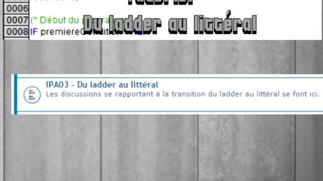 IPA03-02 - Tutoriel programmation: Les IF, ELSIF et ELSE.